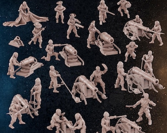 Artilleurs pirates | 32 miniatures | Diratia