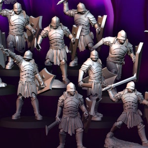 10 Blood Handed Orcs with Shield and Sword | Davale Games