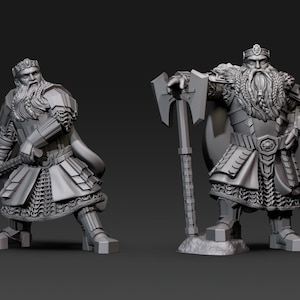 Miniature del re nano/guardia del re