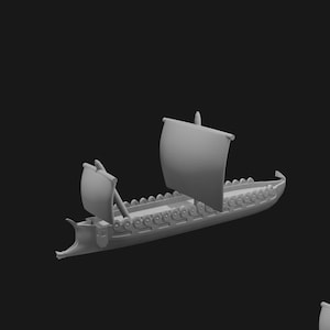 Giant 9&quot; Inch Long Greek Trireme Ship