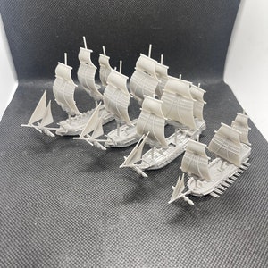 18th Century Swedish Fleet | 4 Ships | Scales 1/700 Through 1/1200 | Turner Miniatures