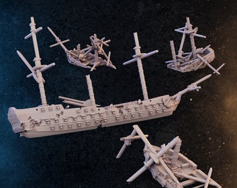 Sailing Ship Miniatures Ship Wreckage Pack 1/700 Scale