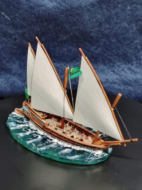 大型 5.2 インチ ダウ船ミニチュア | スケール 1/350 | Turner