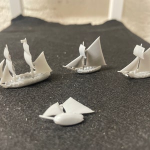 Brig Schooner Sloop Cutter Gunship 1/1200 | 5 Miniature Ships