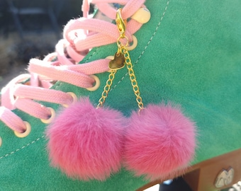 Cherry Pom Pom Accessoire - Schuh- / Taschen- / Rollschuh-Zubehör