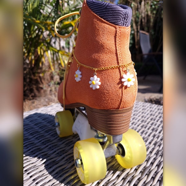 Chaîne de cheville de skate Daisy Flowers - Accessoires chaussures / patins à roulettes