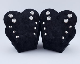 Black Velvet Vegan Toe Guard Caps for Roller Skates