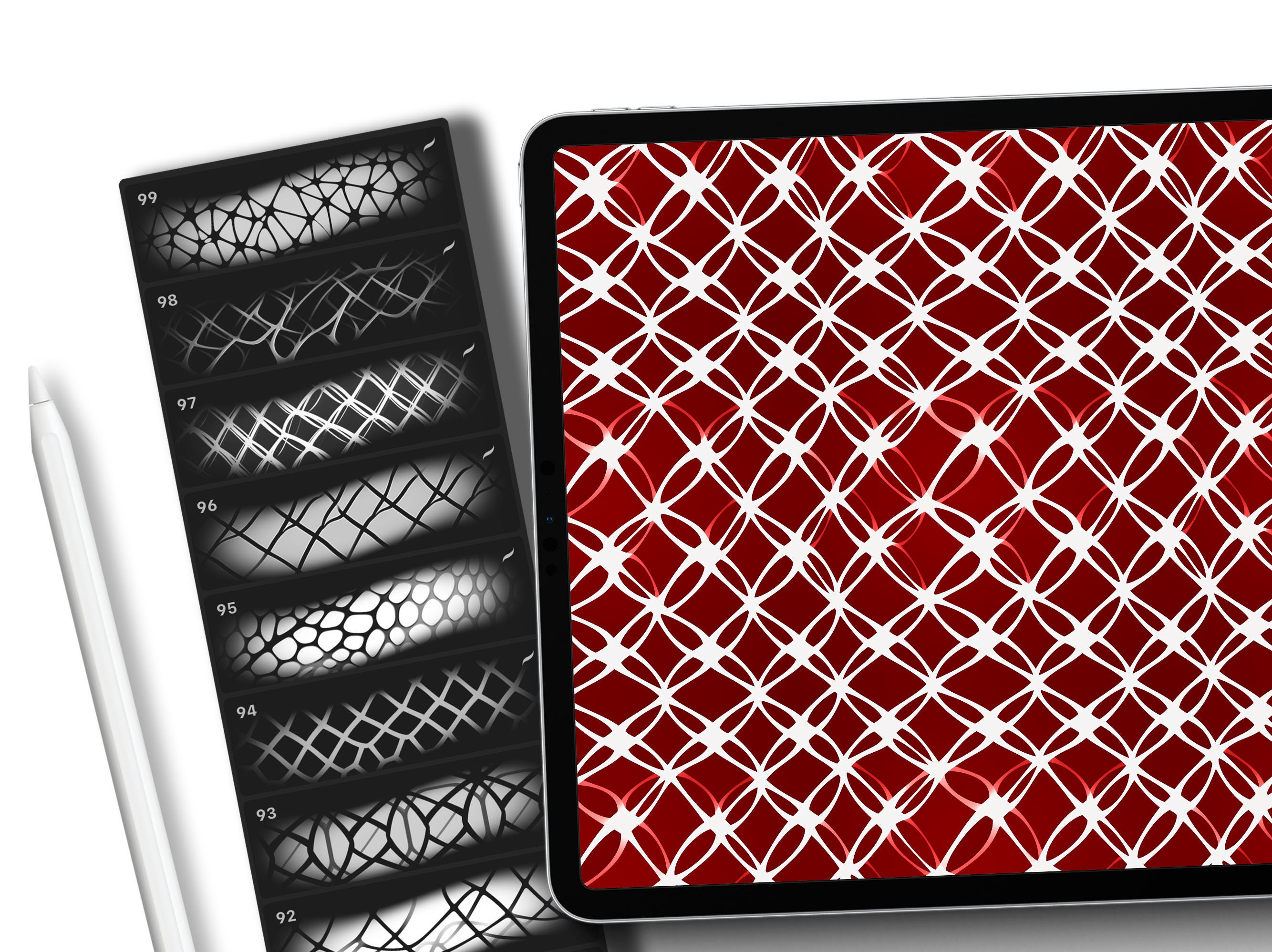 100 Fishnet Textures for Procreate, Lace Brushes, Digital Download - Etsy