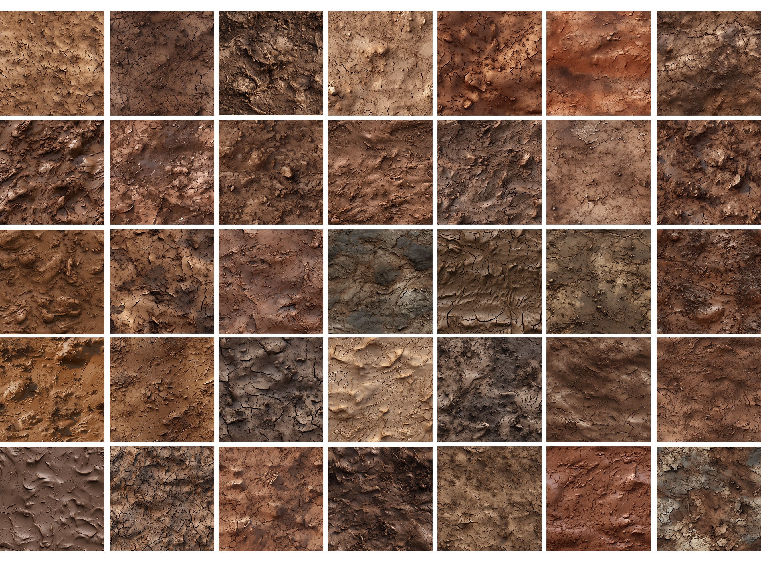 100 Procreate Mud Patterns, Seamless Muddy Brushes - Etsy