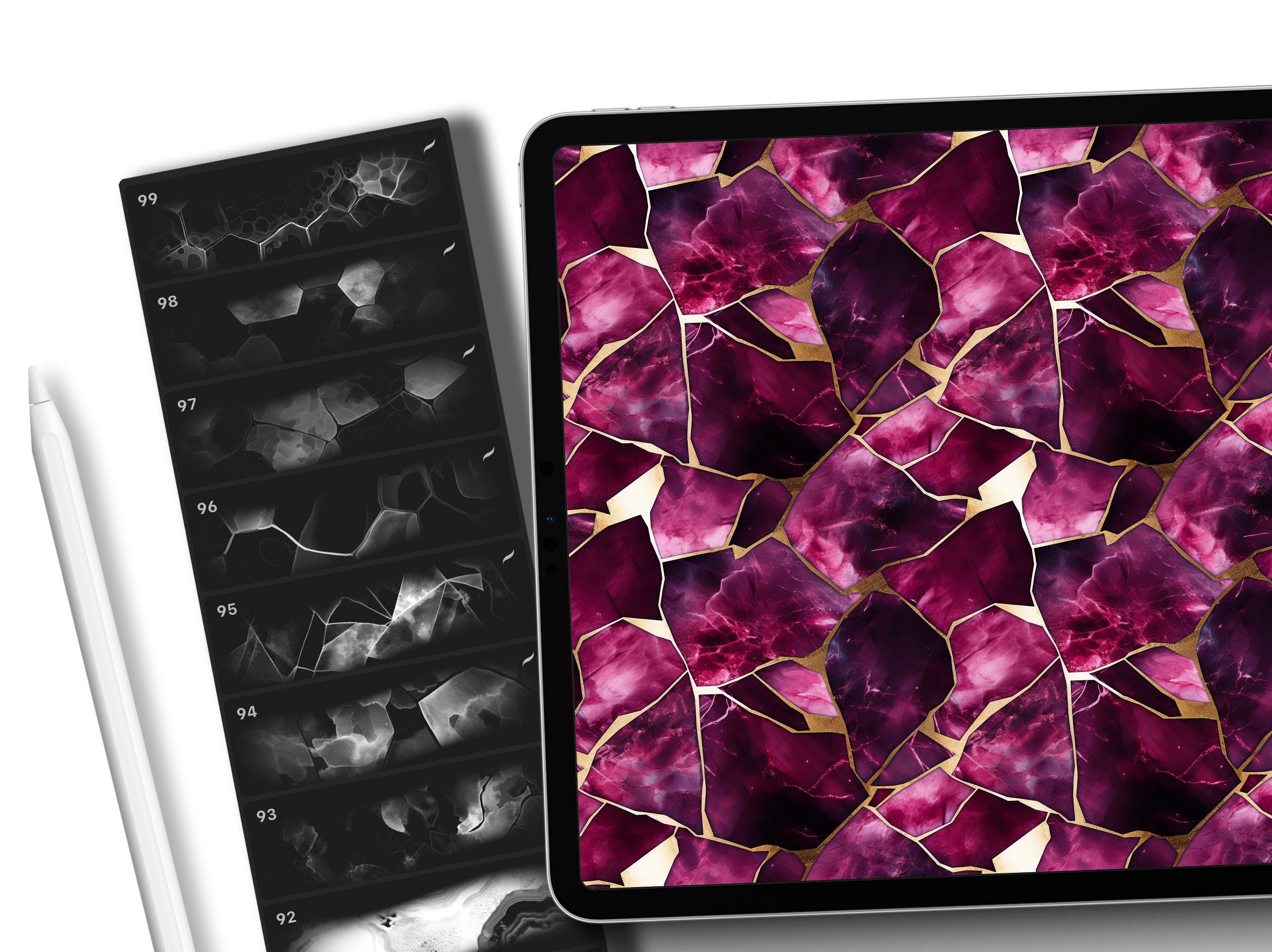 Geode Custom Textures 120 Procreate Geode Textures, Digital Download - Etsy