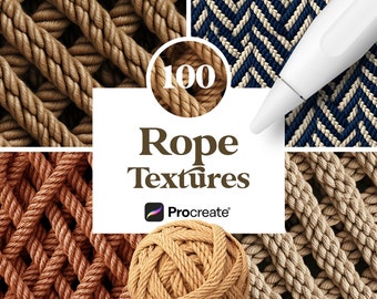100 tekstur linowych Procreate, pobieranie cyfrowe