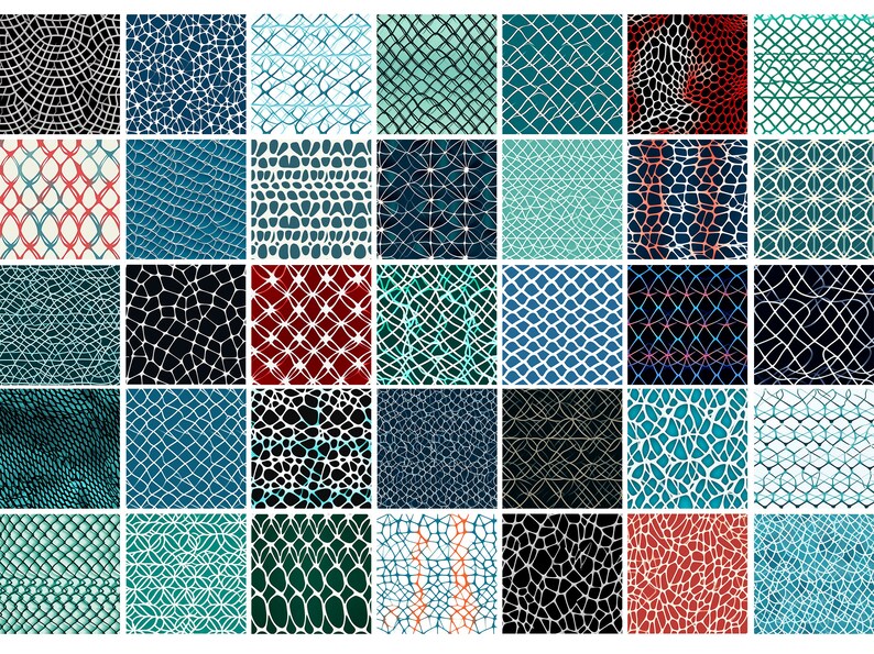 100 Fishnet Textures for Procreate, Lace Brushes, Digital Download - Etsy