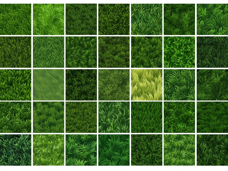 100 Grass Texture Brushes for Procreate: Seamless Realistic Textures ...