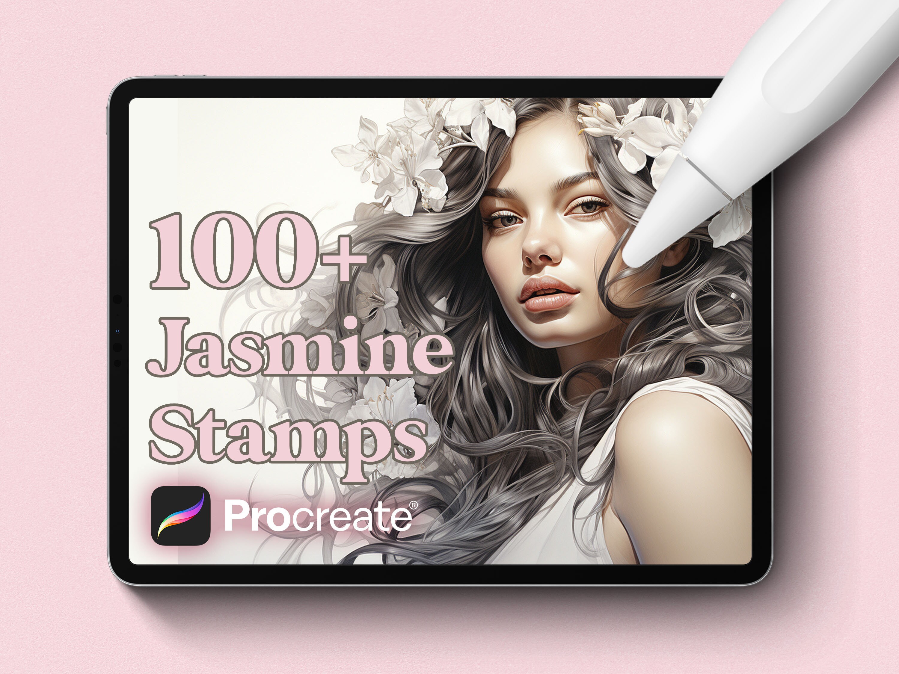 100 Jasmine Procreate Stempel, Sofortiger - Etsy Österreich digitaler Download