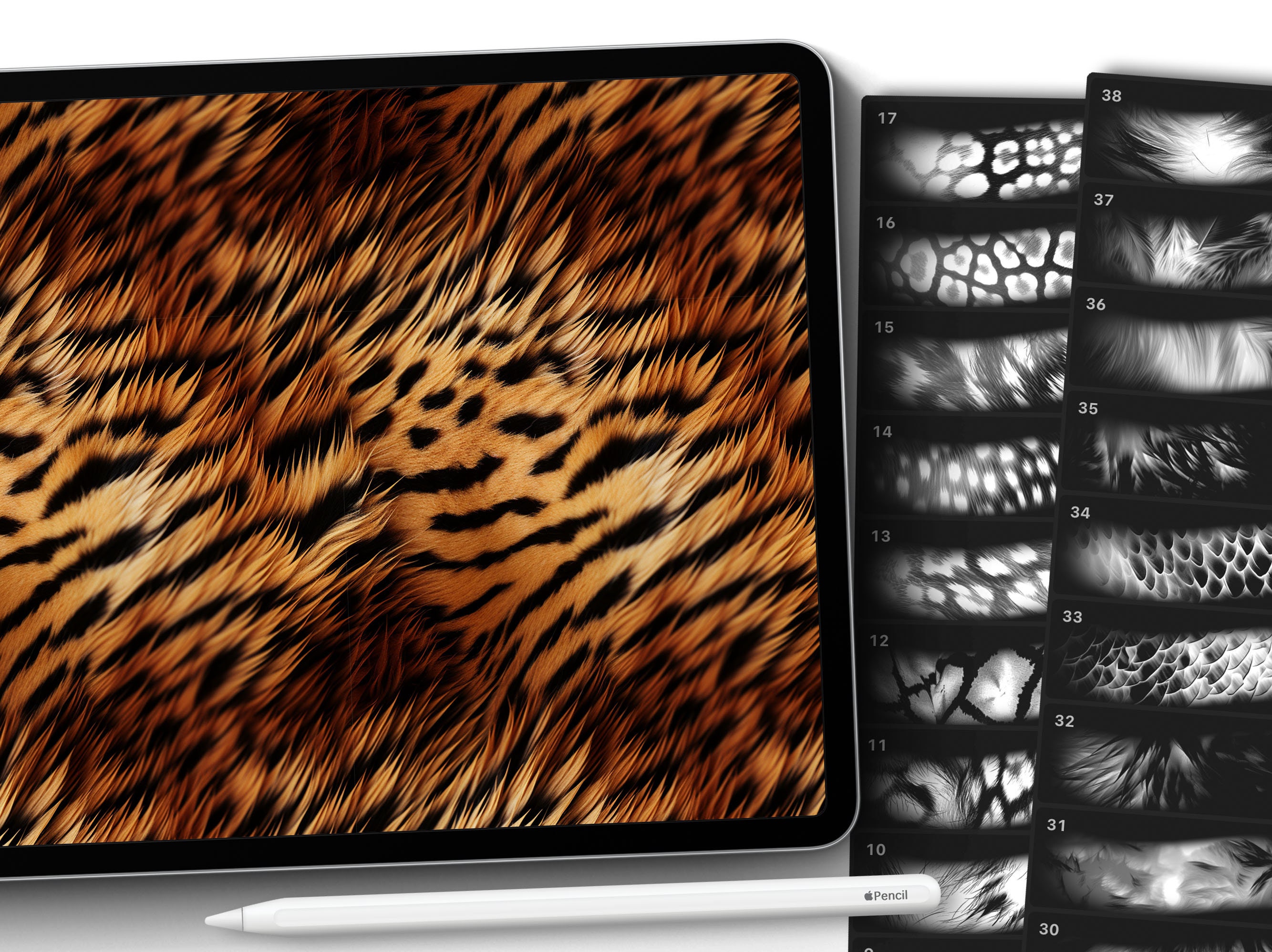 100 Procreate Animal Skin Textures, Wild Animals Patterns, Digital ...