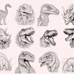 100+ Dinosaur Stamps Brushes for Procreate, Instant Digital Download - Etsy