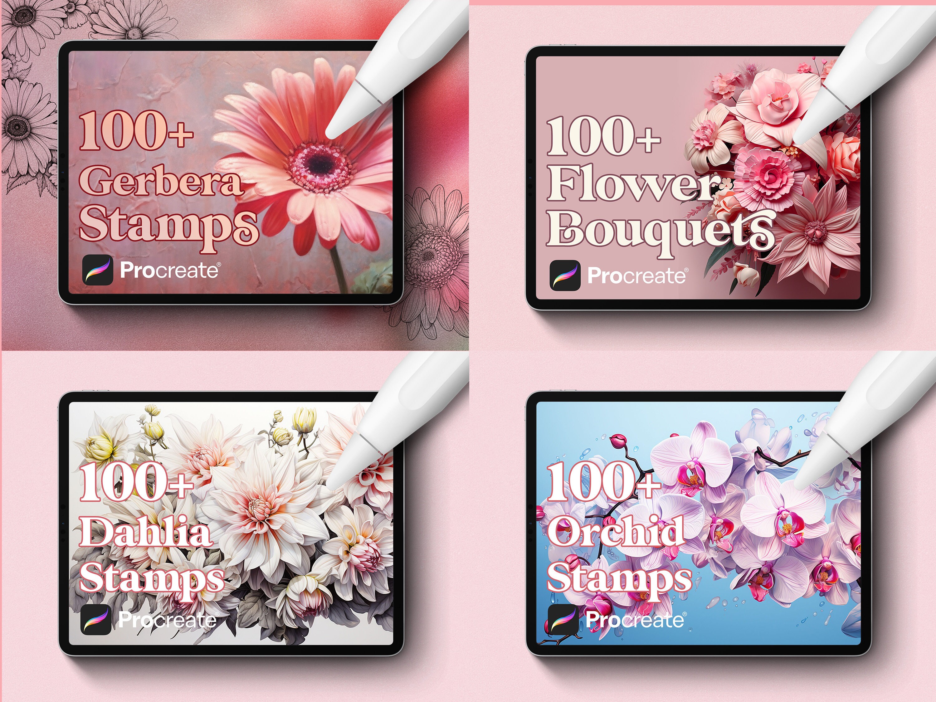 3000+ Floral Stamps for Procreate, Ultimate Flower Bundle - Etsy