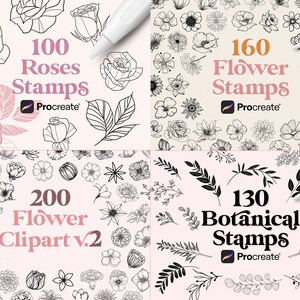 3000+ Floral Stamps for Procreate, Ultimate Flower Bundle - Etsy