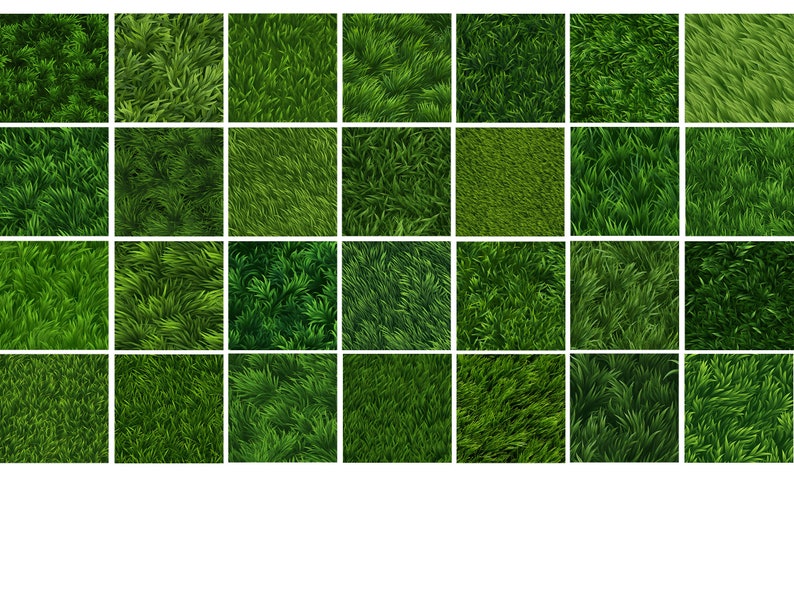 100 Grass Texture Brushes for Procreate: Seamless Realistic Textures ...