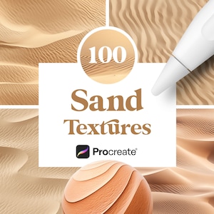 100 Sand Procreate Texture Brushes: Desert Art (Digital Download)