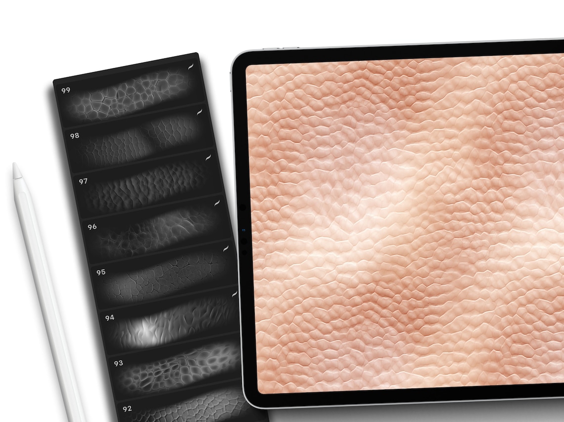 100 Procreate Human Skin Textures, Digital Download - Etsy