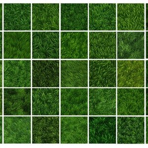 100 Grass Texture Brushes for Procreate: Seamless Realistic Textures ...