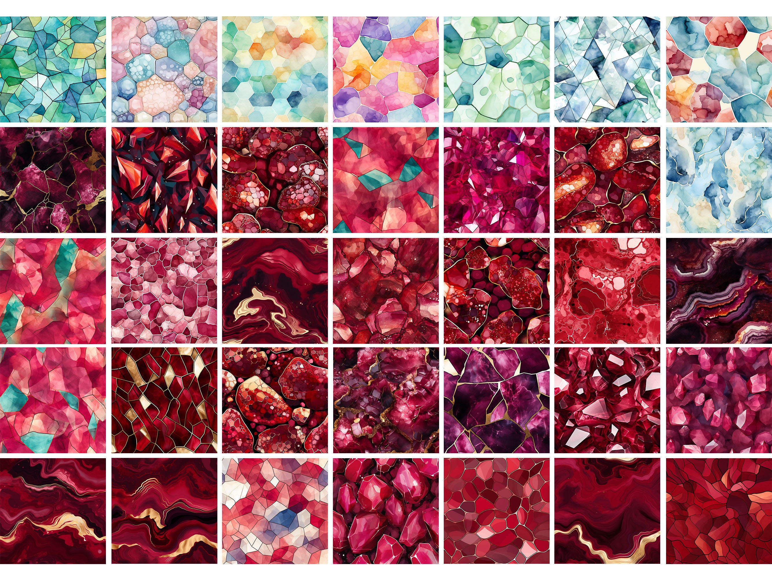 Geode Custom Textures 120 Procreate Geode Textures, Digital Download - Etsy