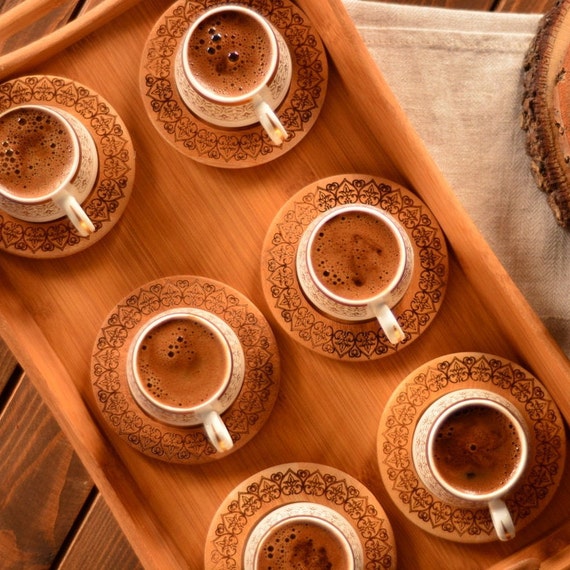 Personalized Mug, Espresso Cup Set for 6, Turkish Coffee Cup, Custom  Espresso Mug 
