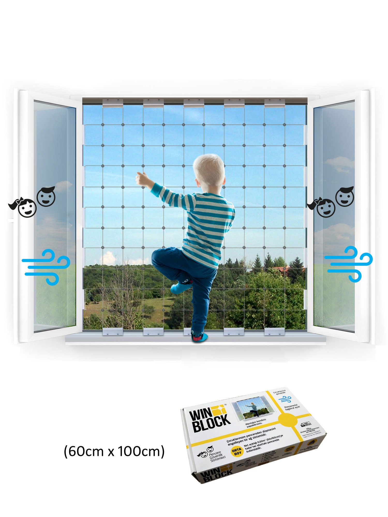 Children's Window Steel Safety Mesh, Safety Net for Balcony, Child