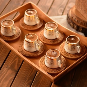 Personalized mug, Espresso cup set for 6, Turkish coffee cup, Custom Espresso mug