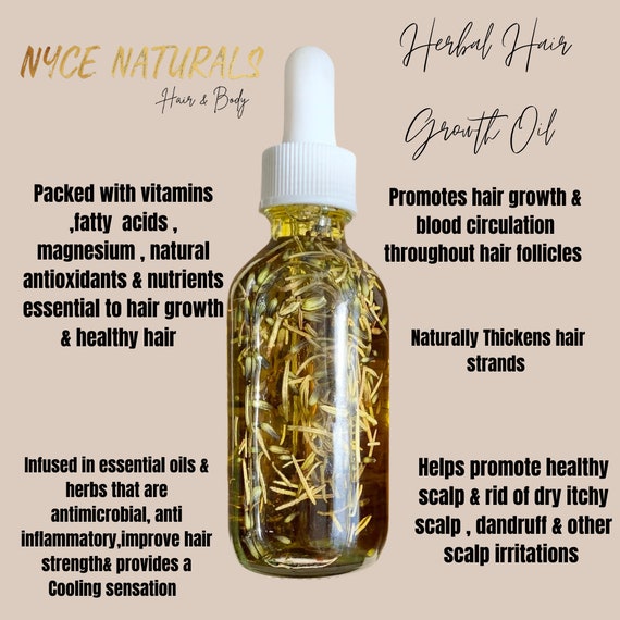 Herbal Hair Growth Drops Etsy