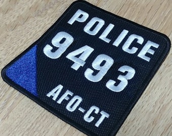 Police Identifier 90 x 100mm Velcro backed AFO ARV SFO