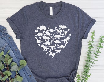 T-shirt maman dinosaure | T-shirt dinosaure pour femme | Chemises ringardes pour femmes | T-shirt maman cool | Chemise de maman pour tout-petit | Chemise maman des tout-petits