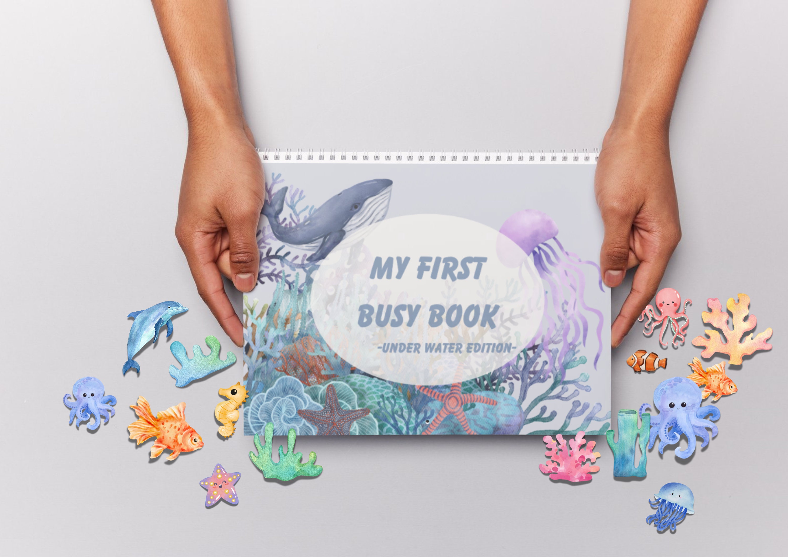 Busy Book Printable Montessori Preschool Kids Toddler Learning Binder ...