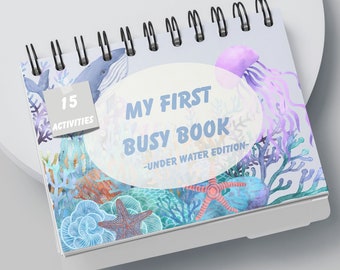 Underwater Adventure Printable: Montessori Toddler Busy Book, Learning Binder