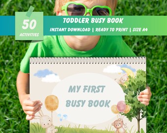 Busy Book Printable Toddler Learning Binder Quiet Book Activity ...