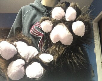 Custom furry paws for Dino masks and fursuits commissions
