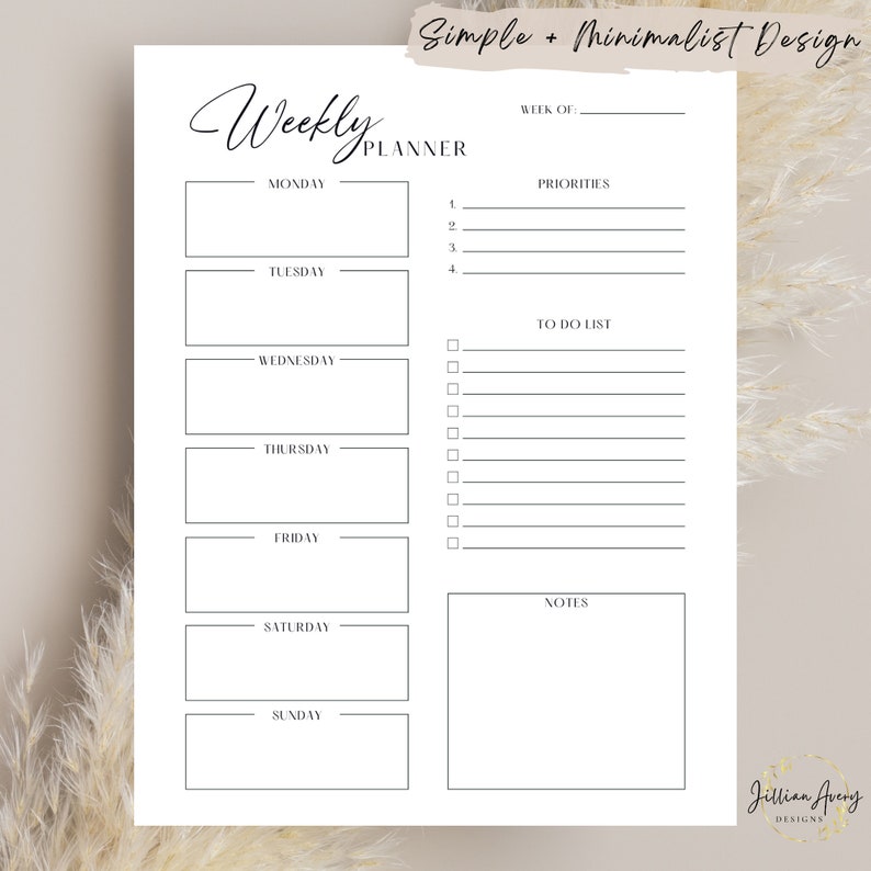 Daily Weekly Monthly Planner Bundle Printable and Digital - Etsy