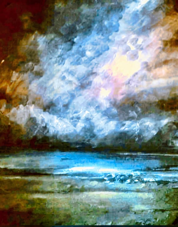 Breaking light sea sky study