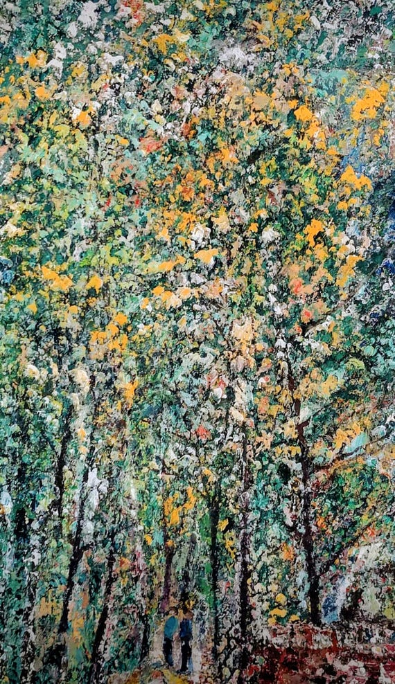 Sibling hope textured art