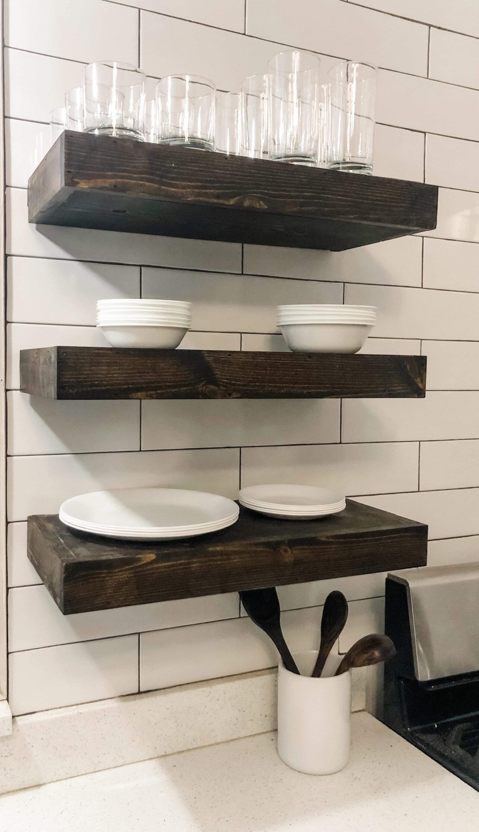 Wood Floating Shelf 12 Deep 2 Thick FREE Etsy