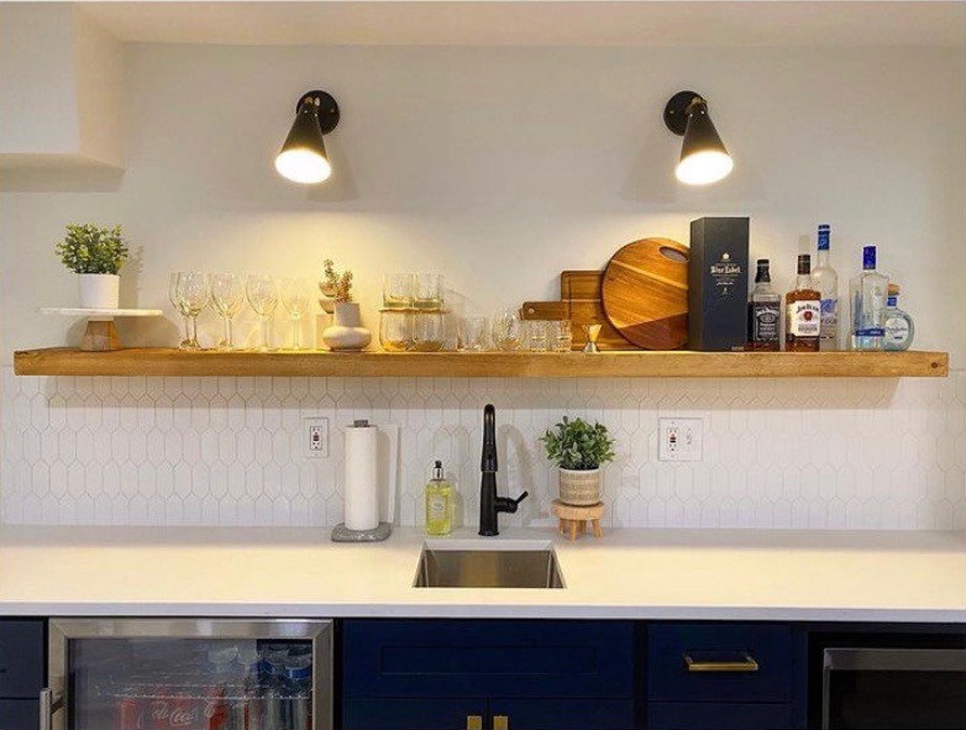 Custom Floating Shelves 12 Deep Wood Floating Shelf Modern Shelving