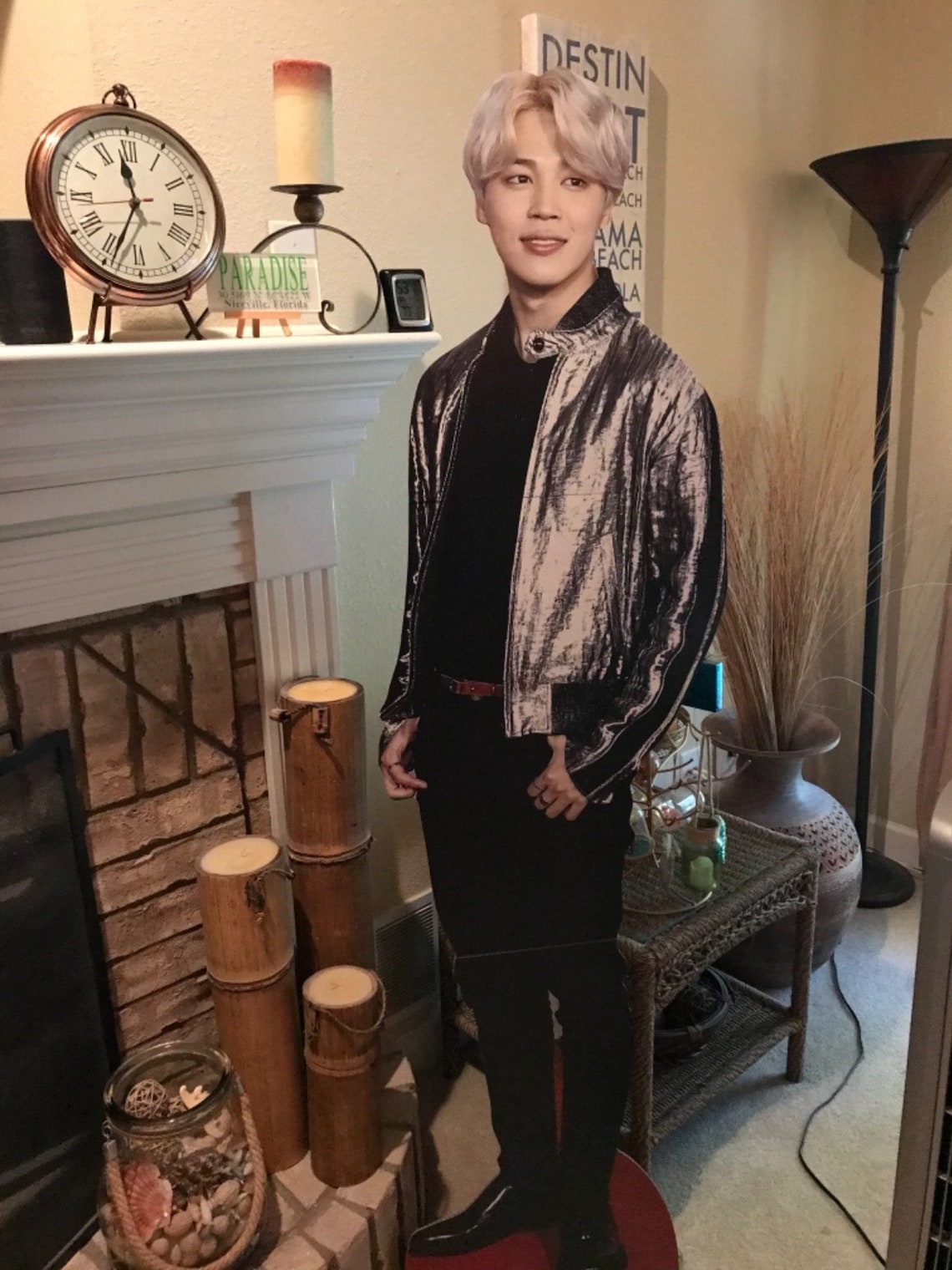 Jimin Bangtan Boys Lifesize and Mini Cardboard Cutout Fan Etsy