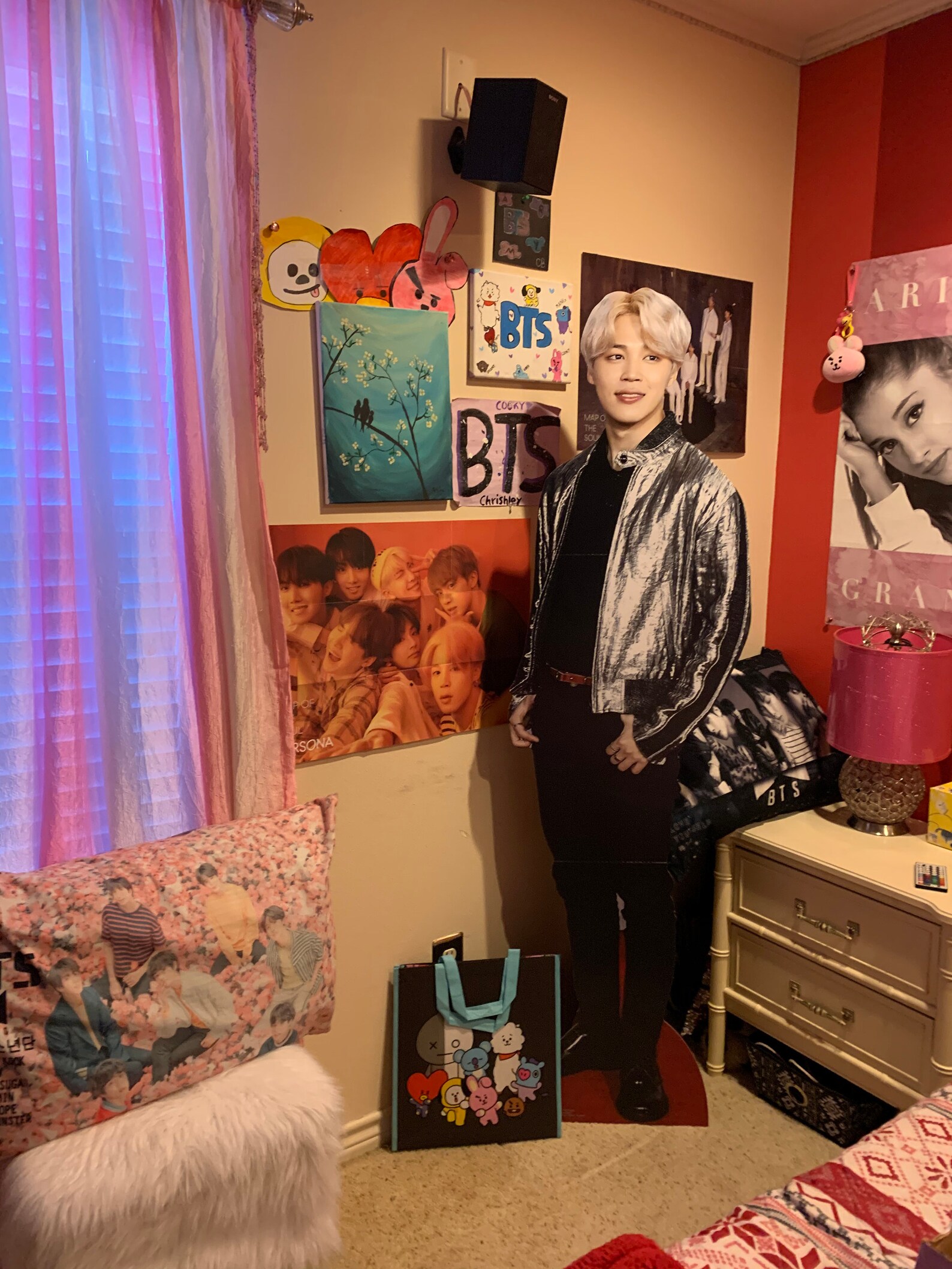 Jimin Bangtan Boys Lifesize and Mini Cardboard Cutout Fan Etsy