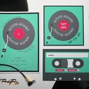 Rock Meine Welt | Hochzeits-Briefpapier mit Save the date, Einladungen und Antwortkarten