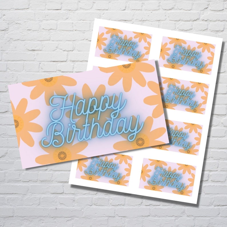 Happy Birthday Tag / Printable Birthday Tag / Birthday Gift Tag ...