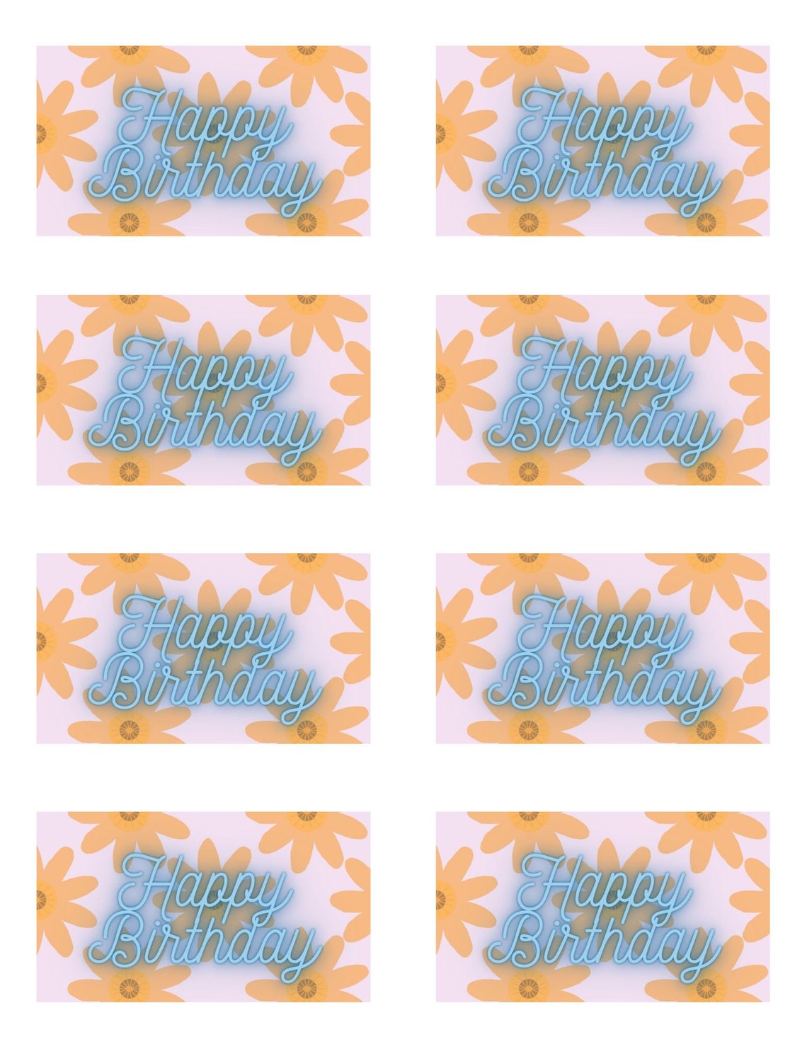 Happy Birthday Tag / Printable Birthday Tag / Birthday Gift Tag ...
