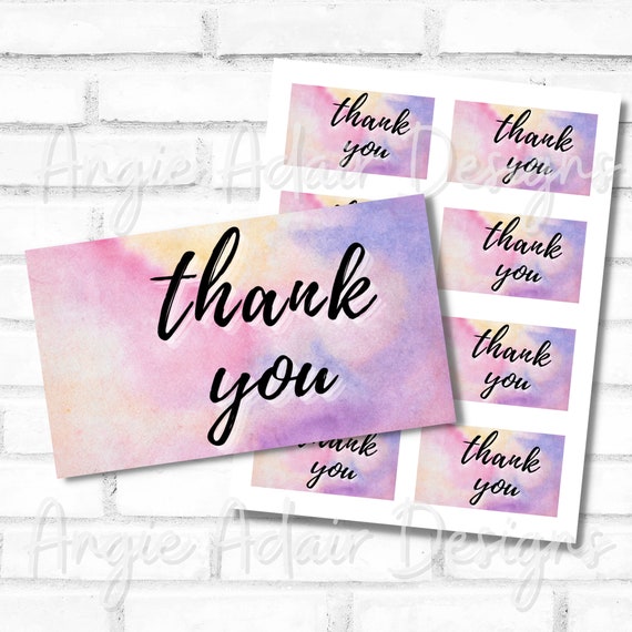 PRINTABLE Thank You Tag INSTANT DOWNLOAD - Etsy