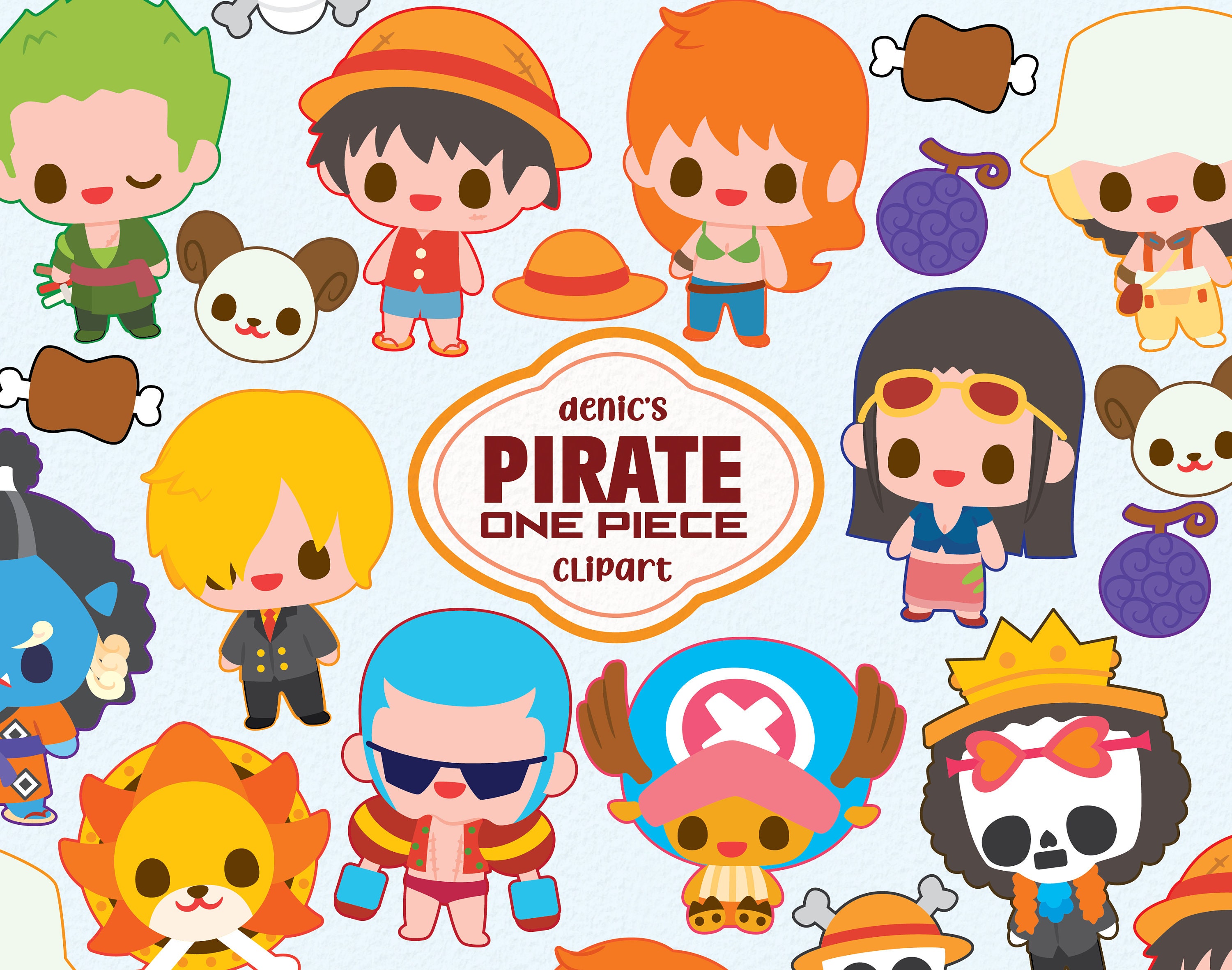 one piece gold chibi Sticker by joy-boy92