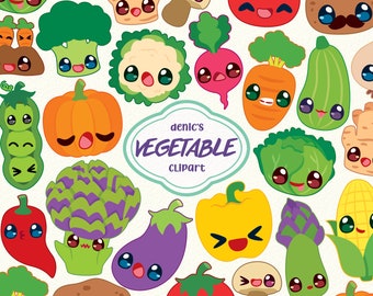 Vegetable Clipart, Harvest Illustration, Fresh Vegetable, Farm Life, Veggie Garden, Digital Download, PNG, Line Clip Art, Nursery Printable